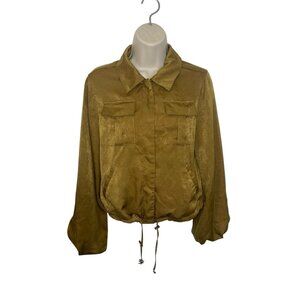 A NEW DAY Women's Size Small Snap Button Shacket Blouse/Lightweight Jacket